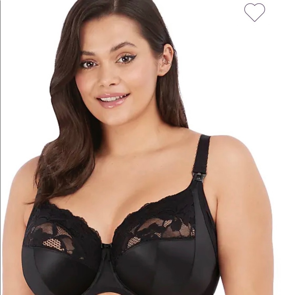 Elomi Molly side support underwire nursing bra size UK 38/JJ / US 38M